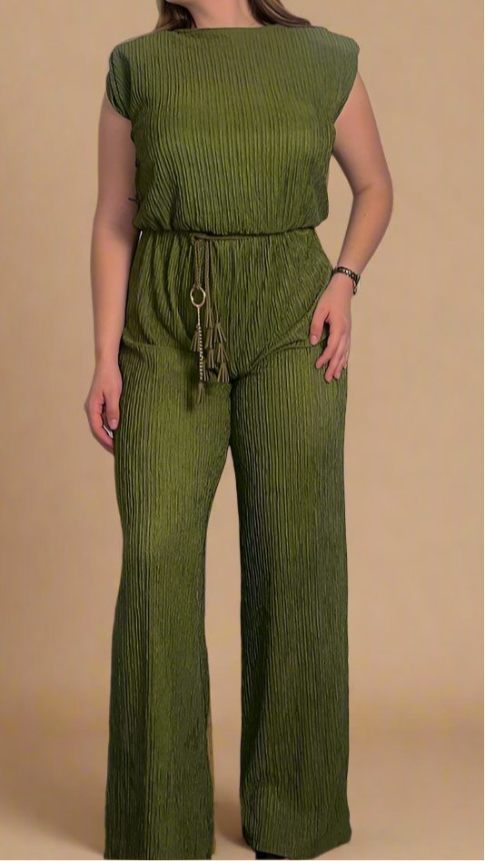 Green Iris Jumpsuit