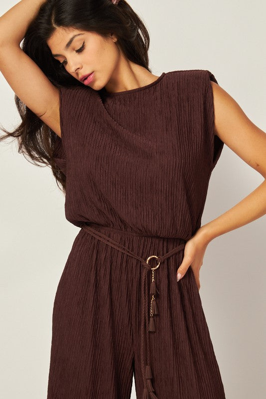 Brown Iris Jumpsuit